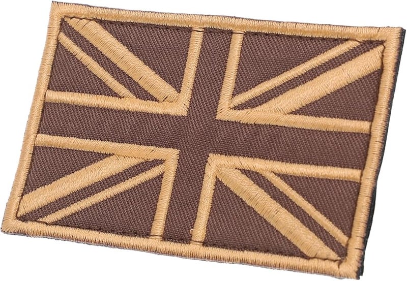 Union Jack Embroidered Patches British Flag Applique for Jackets Hats Bags Easy to Sew - Image 1